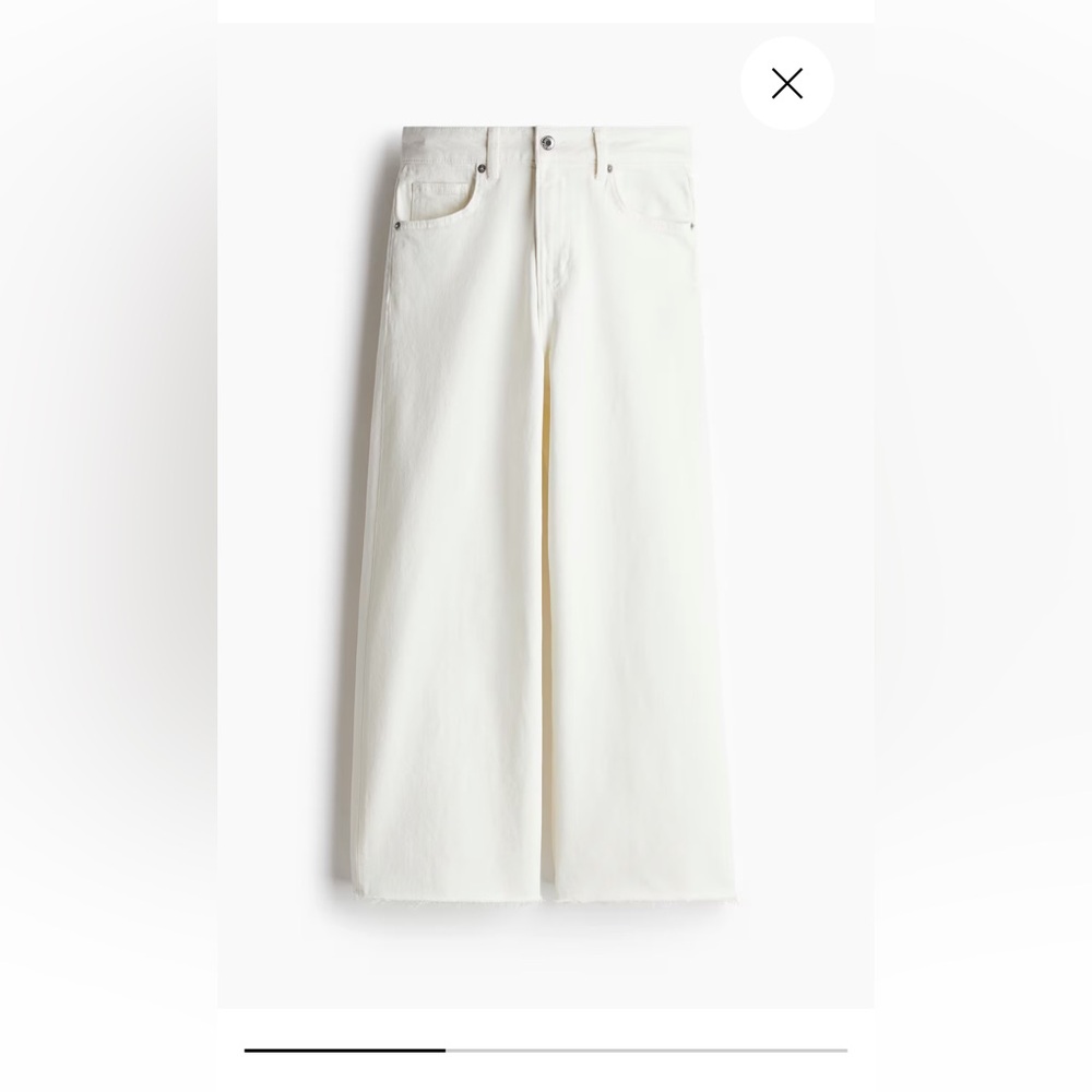 H&M High Rise Wide-Cut Jeans